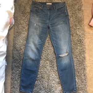 Madewell high riser 9” jeans